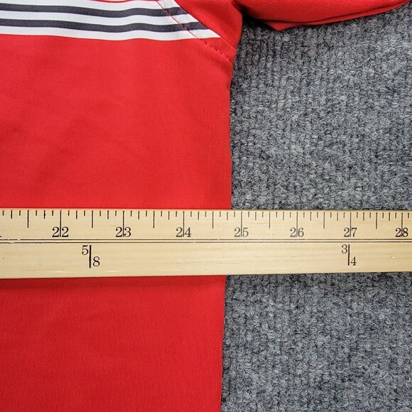 Footjoy Polo Shirt Mens XL Red Golf Performance Preppy Evergreen Country Club - Picture 6 of 13